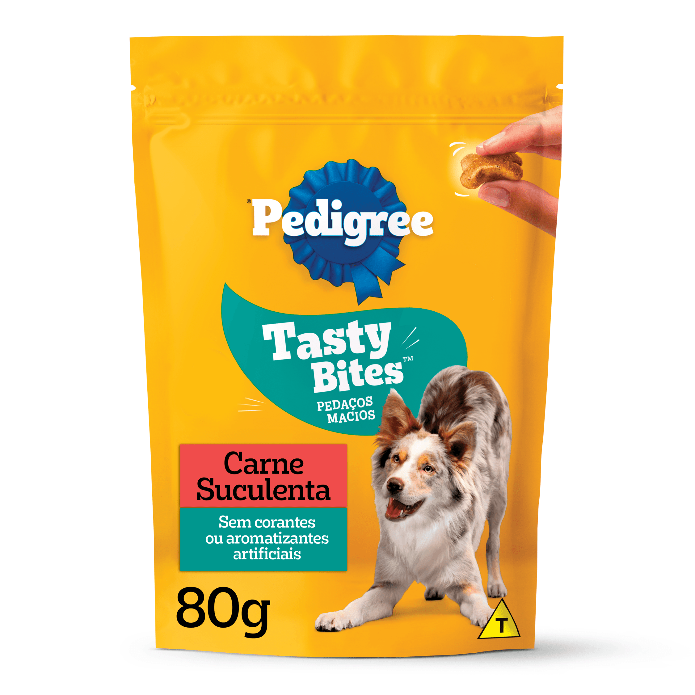 Petisco Pedigree Tasty Bites para Cães Adultos Sabor Carne