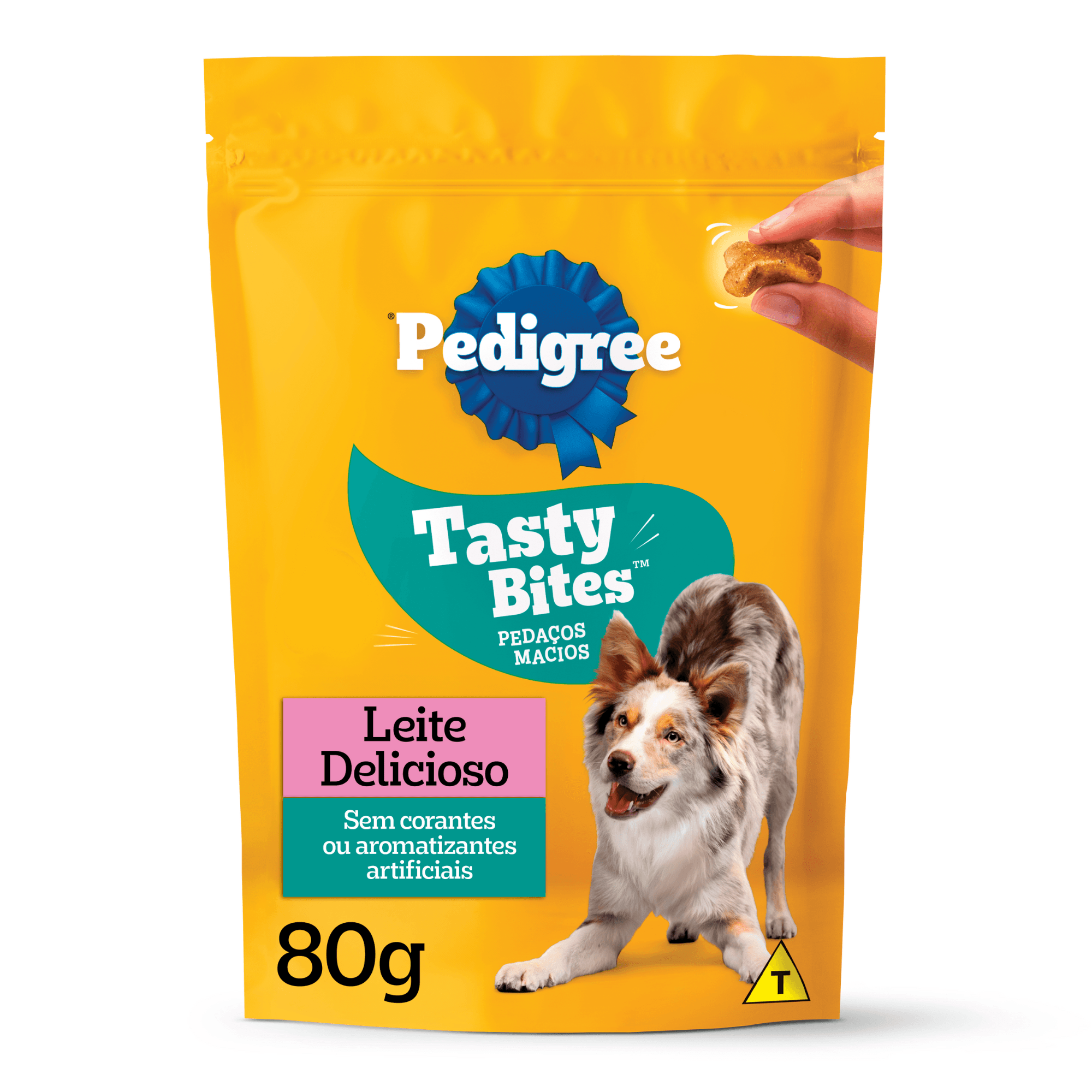 Petisco Pedigree Tasty Bites para Cães Adultos Sabor Leite
